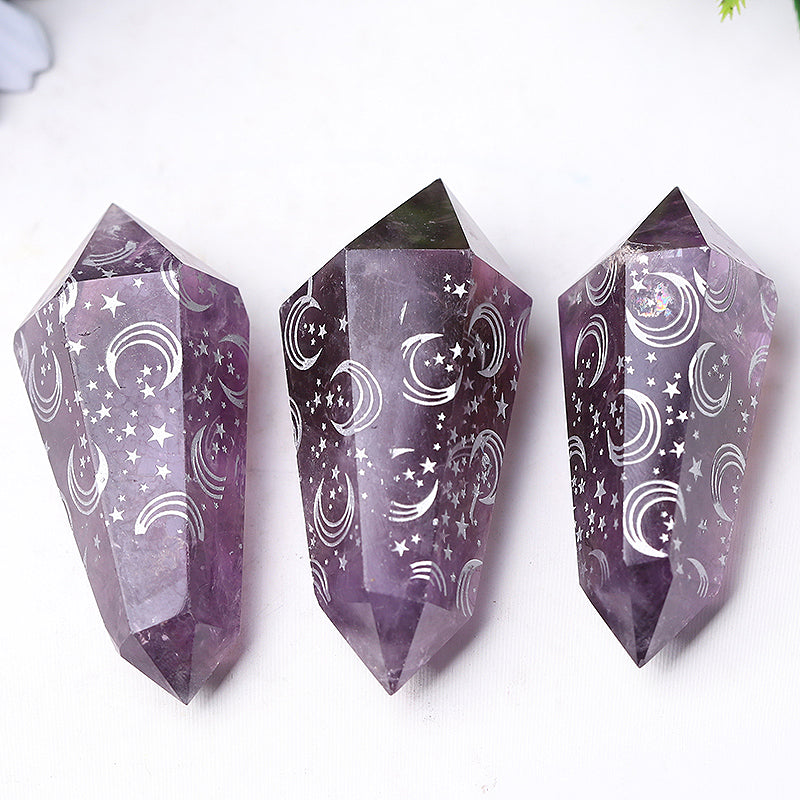 2,5" Amethyst-Doppelendkristall zur Heilung