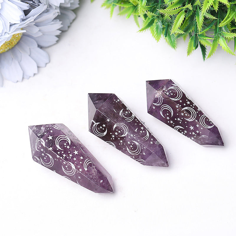 2,5" Amethyst-Doppelendkristall zur Heilung