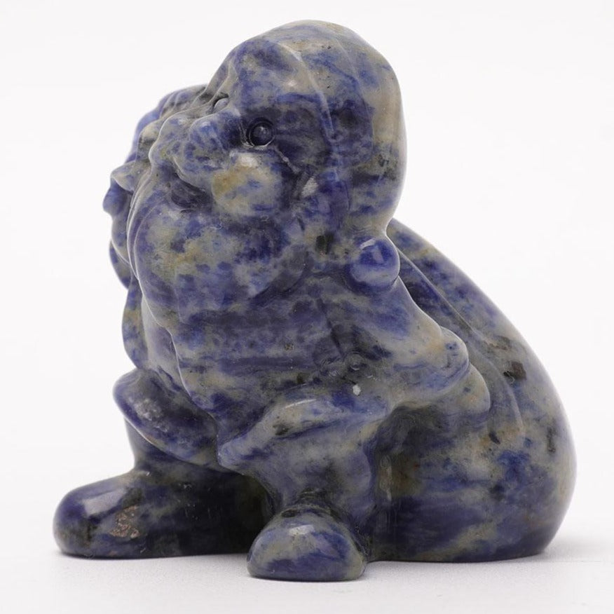 2,5 Zoll Sodalith Weihnachtsmann Kristall Figur Dekor