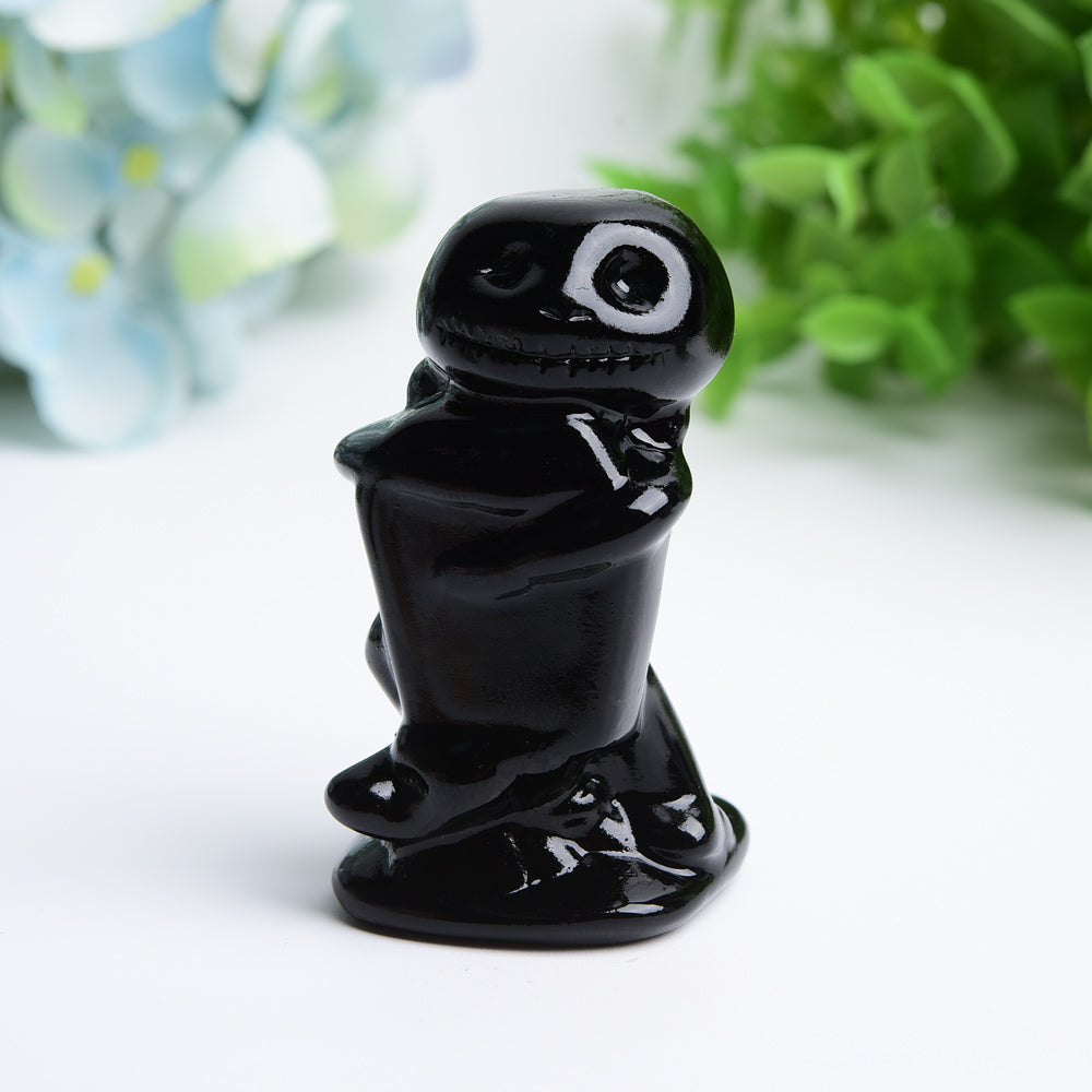 2,5" gemischte Kristallfigur Jack Skellington Schnitzerei
