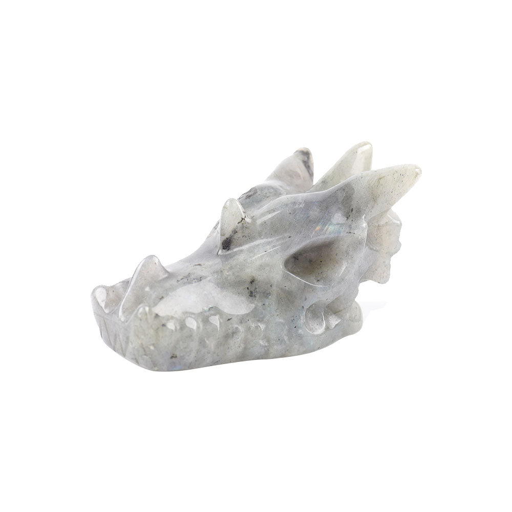 2,57 Zoll Labradorit Kristall Drachenkopf Schnitzerei