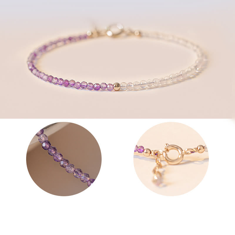 2,5 mm Amethyst-Heilarmband für inneren Frieden