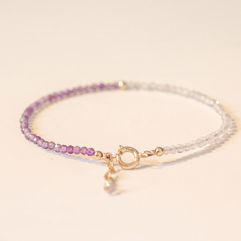 2,5 mm Amethyst-Heilarmband für inneren Frieden