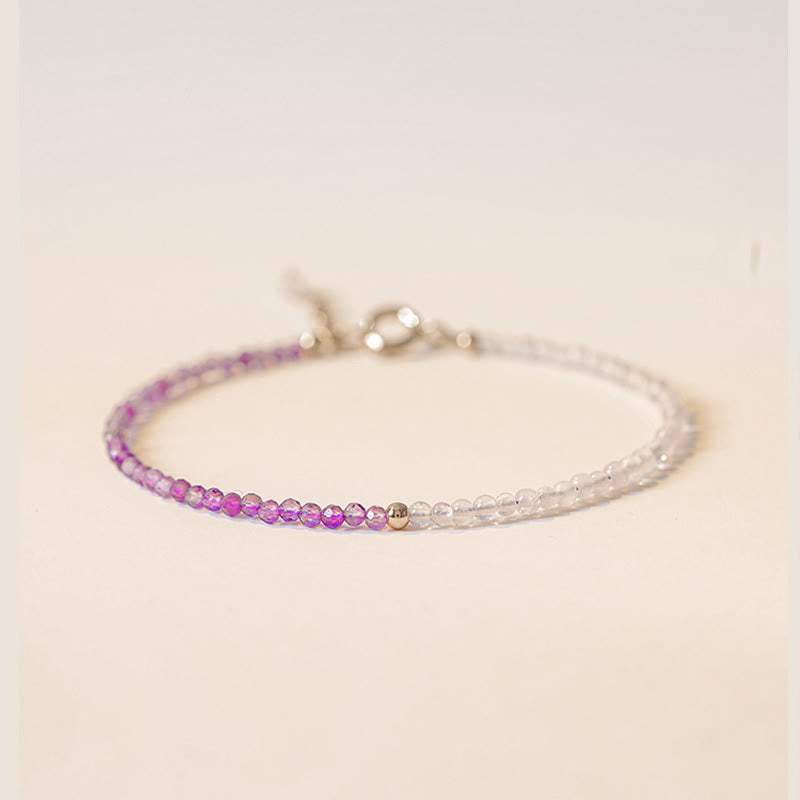 2,5 mm Amethyst-Heilarmband für inneren Frieden