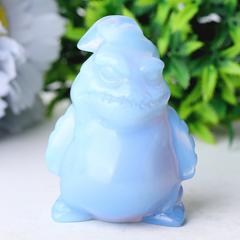 2,6 Zoll große Figur aus blauem Opalitkristall