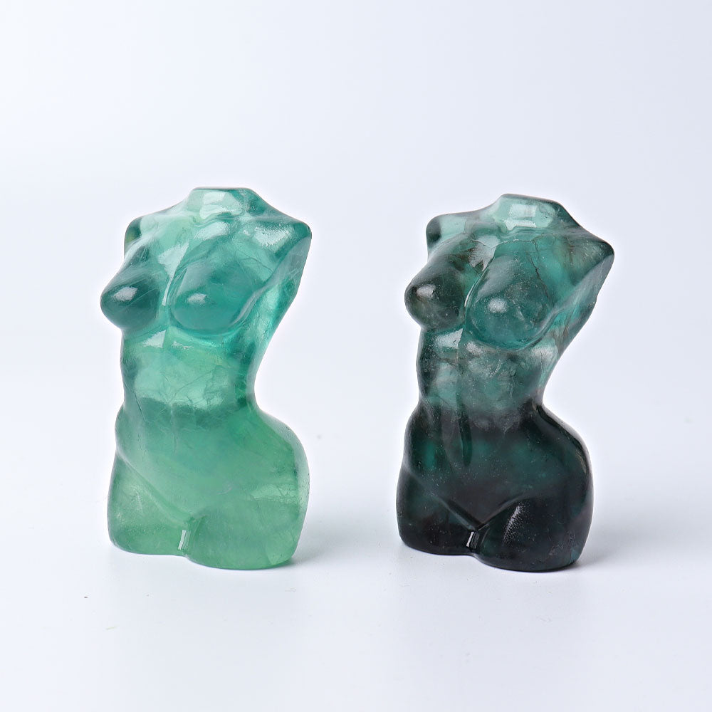 2,6 Zoll Fluorit Frau Kristall Figur Skulptur