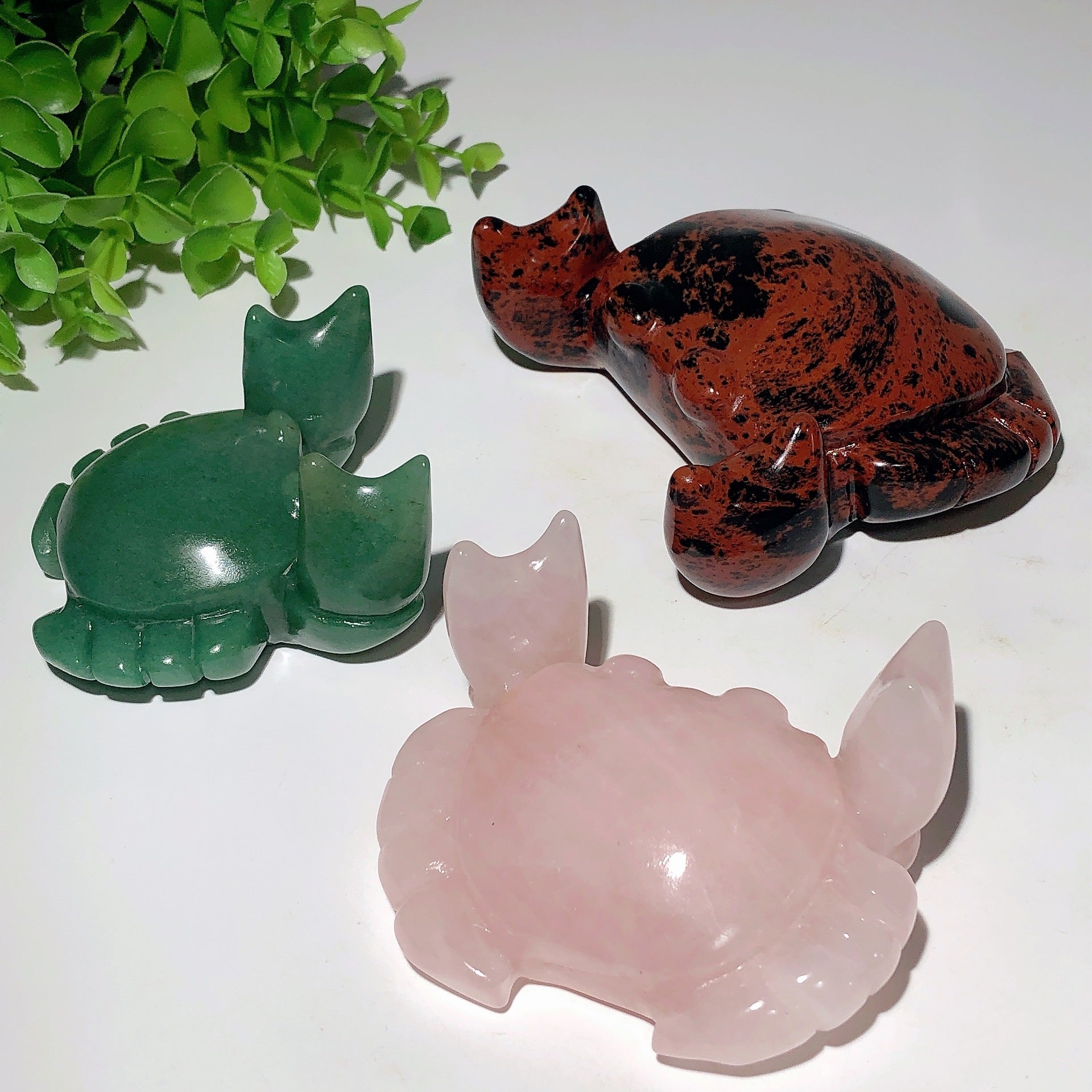 2,7–4,0 Zoll große Tierfiguren aus gemischten Kristallen für spirituelle Heilung