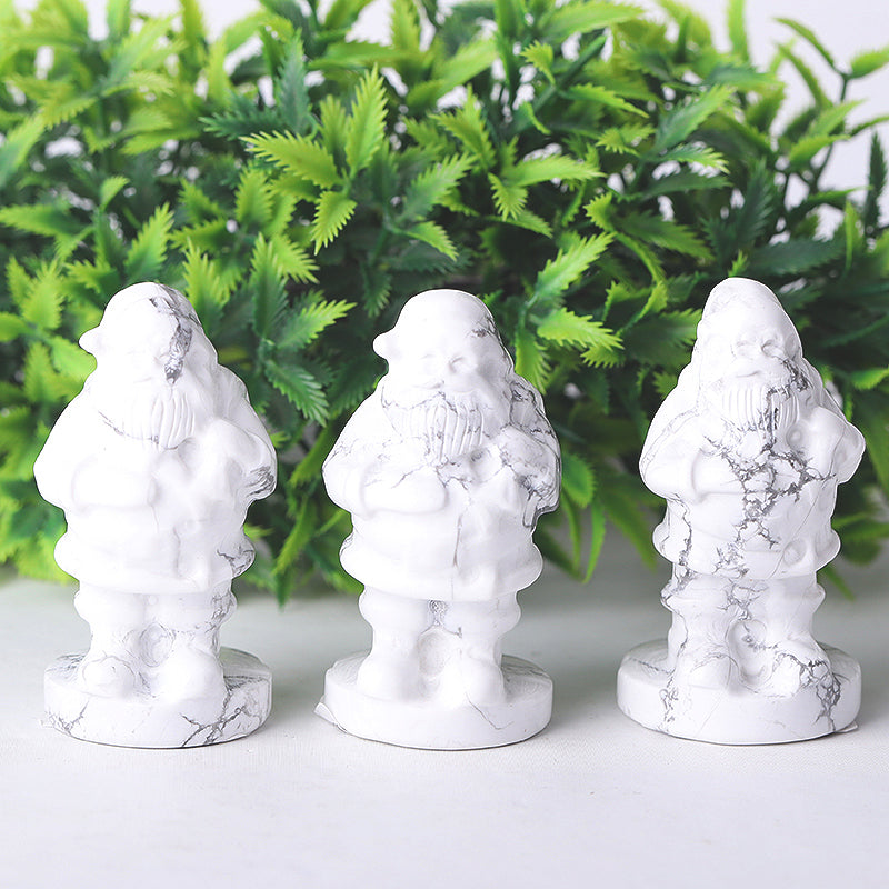 2-Zoll-Howlith-Weihnachtsmann-Kristallfigur