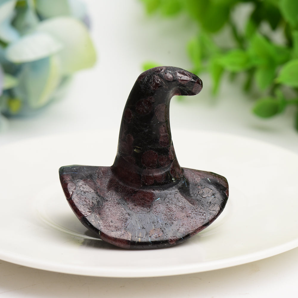 2 Zoll große, gemischte Kristall-Zaubererhut-Figur