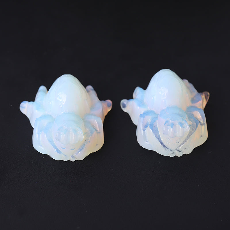 2-Zoll-Opalit-Spinne-Kristallfigur-Schnitzerei