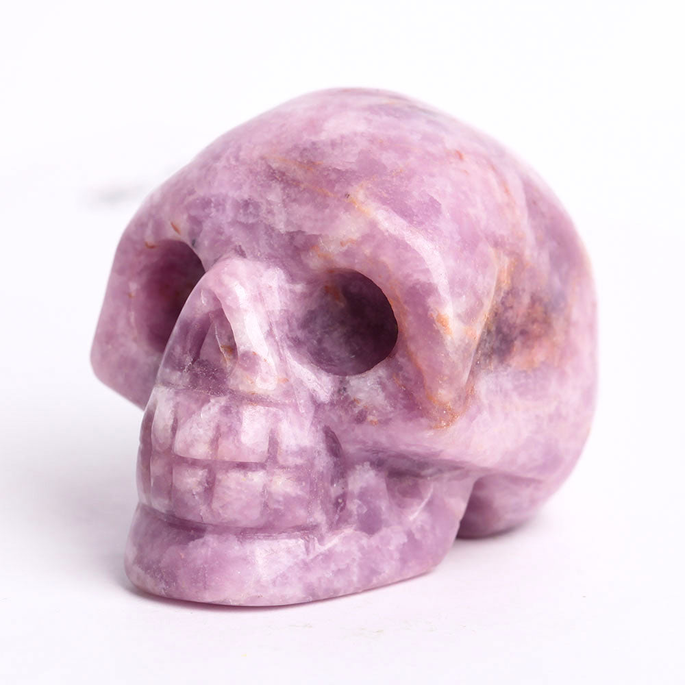 2 Zoll großer lila Glimmer-Kristall-Totenkopf zur Heilung