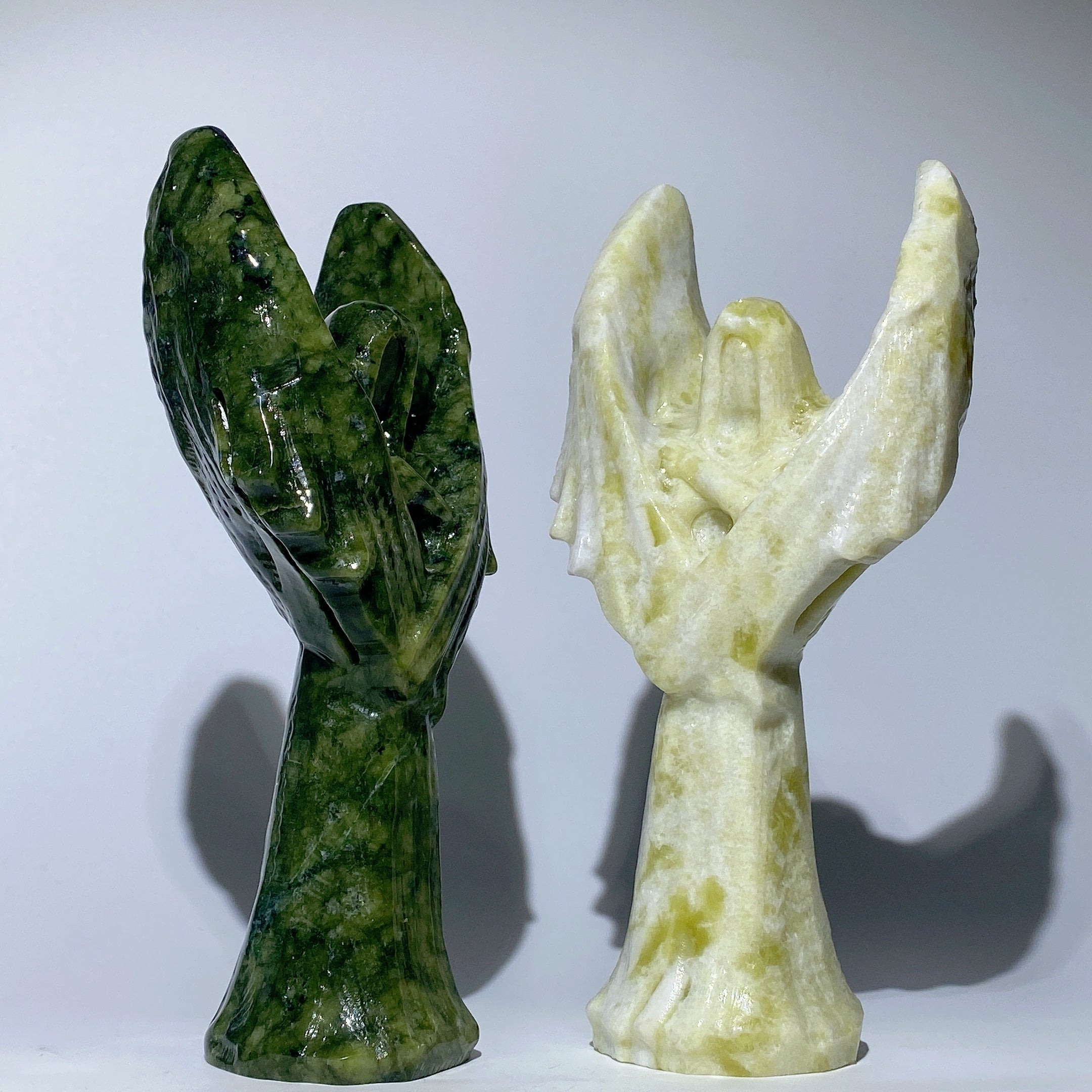 20 cm Jade Engel des Todes Kristall Figur Schnitzerei