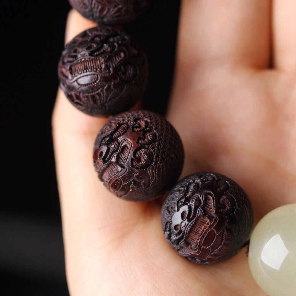 20 mm Palisander-PiXiu-Armband für Reichtum und Ruhe