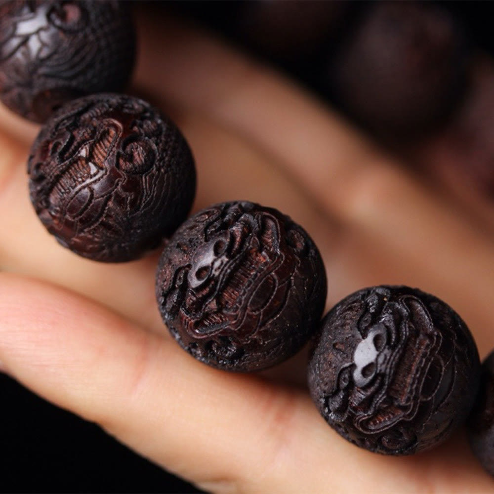 20 mm Palisander-PiXiu-Armband für Reichtum und Ruhe