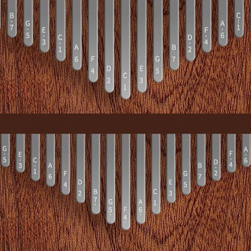Kalimba-Daumenklavier mit 21 Tasten aus gelbem Sandelholz für Meditation
