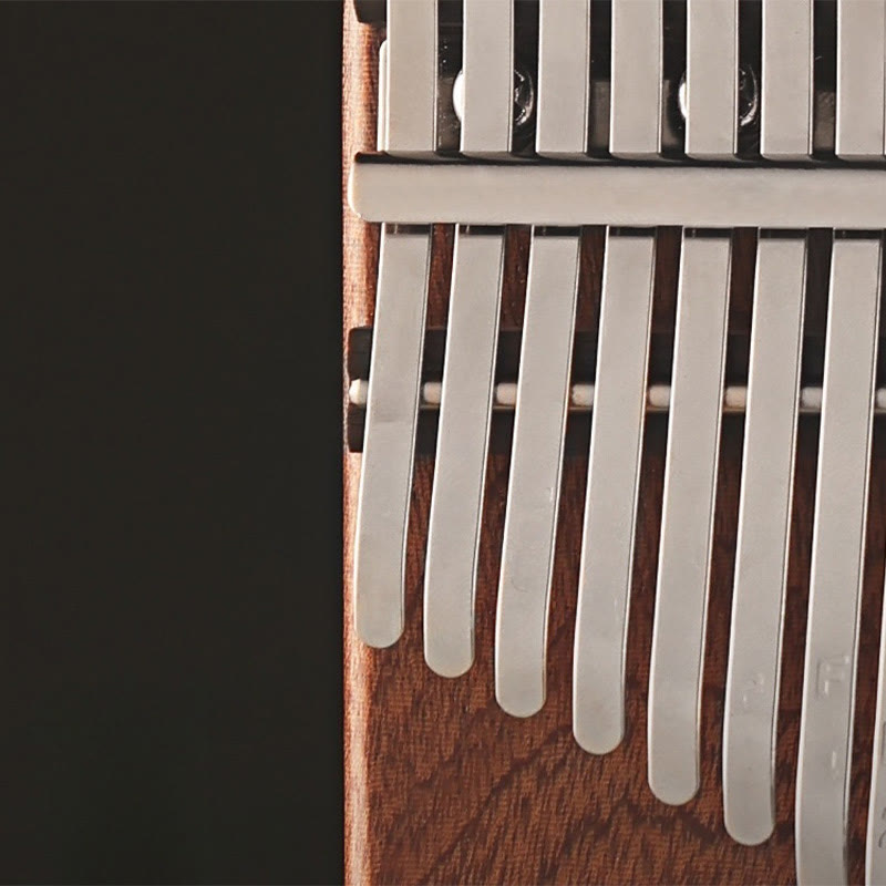 Kalimba-Daumenklavier mit 21 Tasten aus gelbem Sandelholz – Meditationsmusik