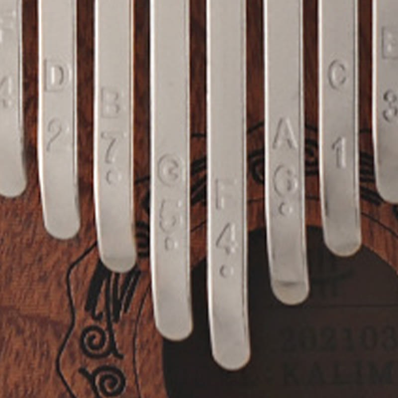 Kalimba-Daumenklavier mit 21 Tasten aus gelbem Sandelholz – Meditationsmusik