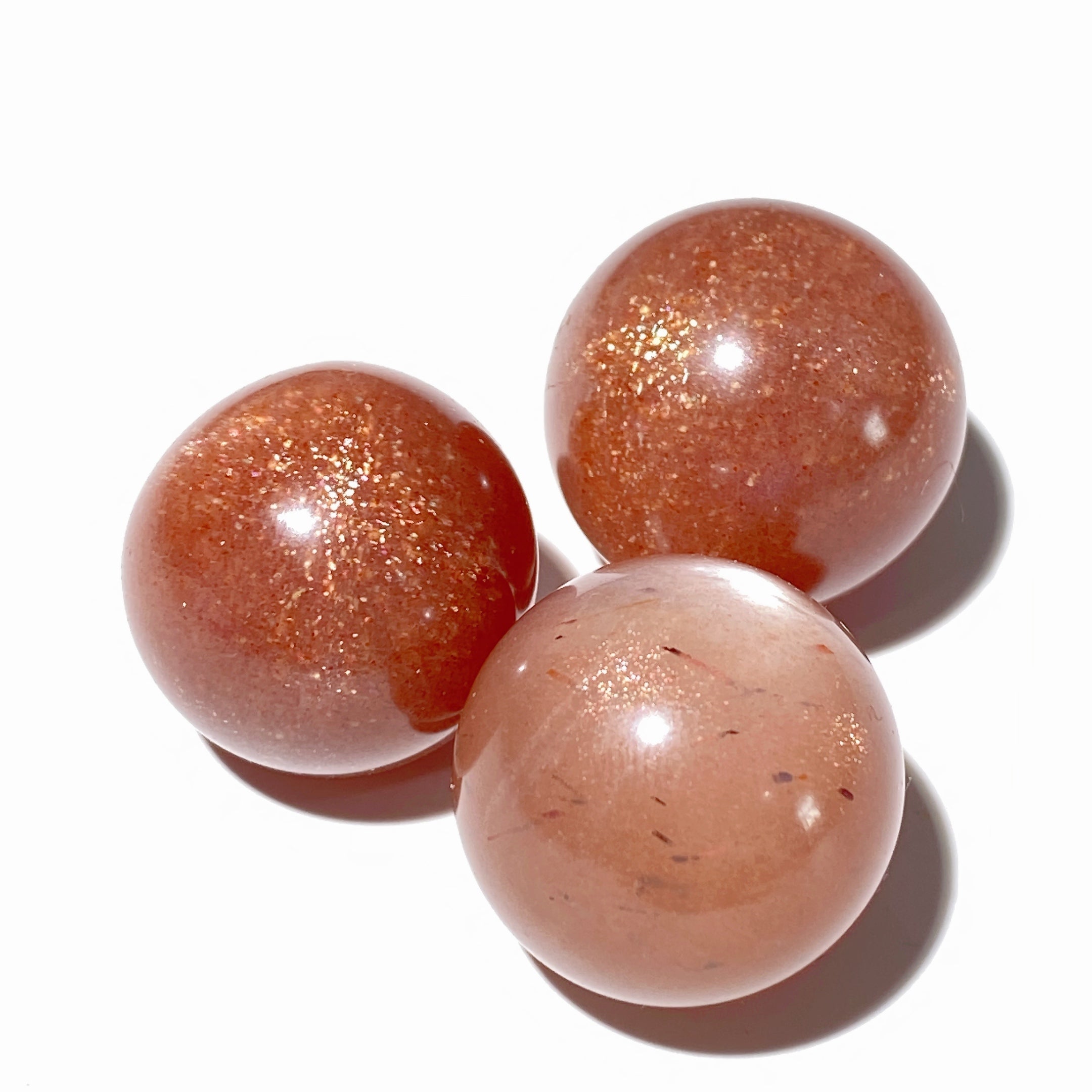 23–25 mm goldene Sonnenstein-Kristallkugel zur Heilung