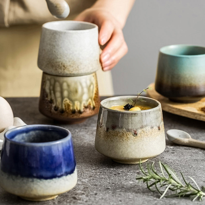 Retro-Kiln-Change-Keramik-Kaffeetasse, 200 ml