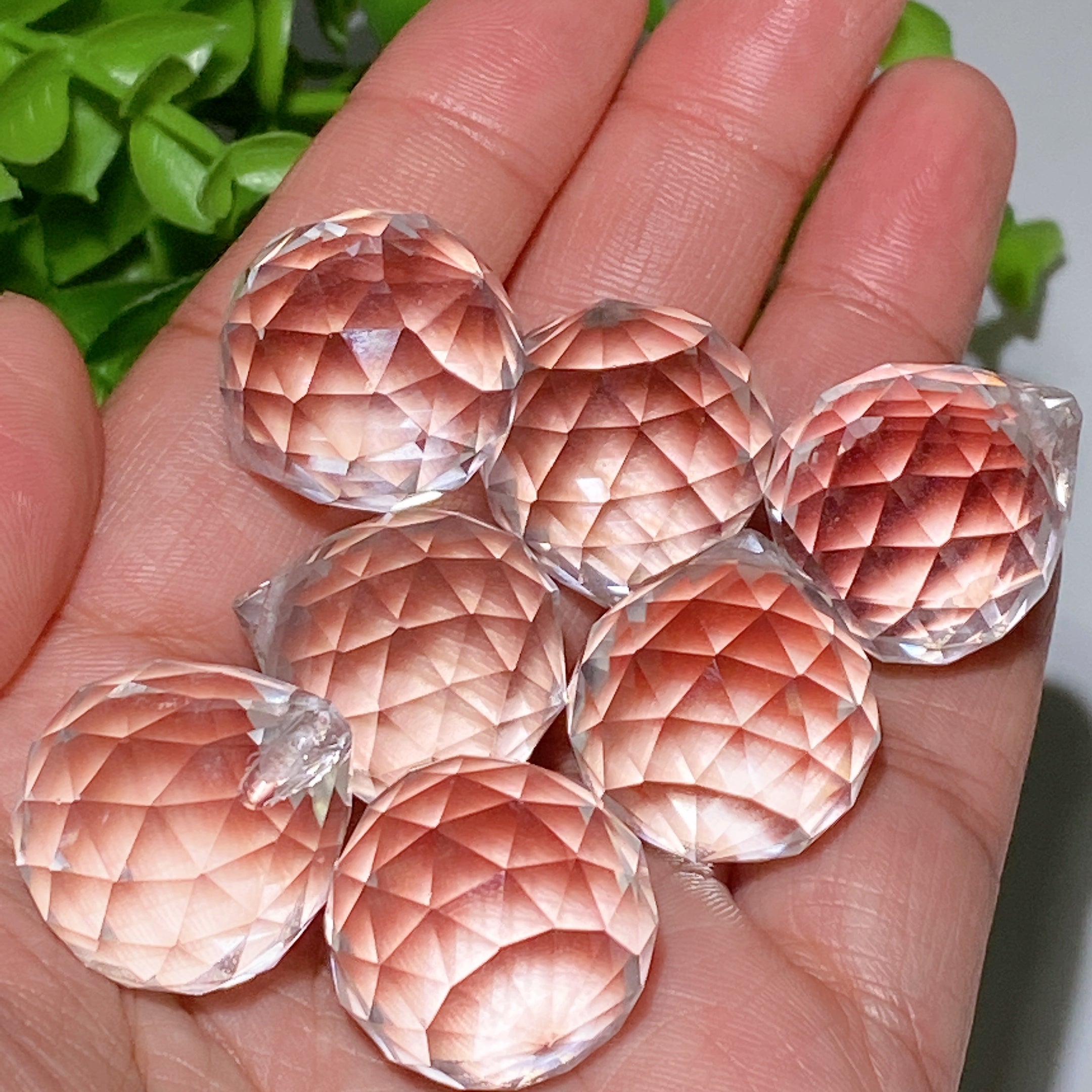 24 mm facettierte Glastropfenkristallform zur Heilung