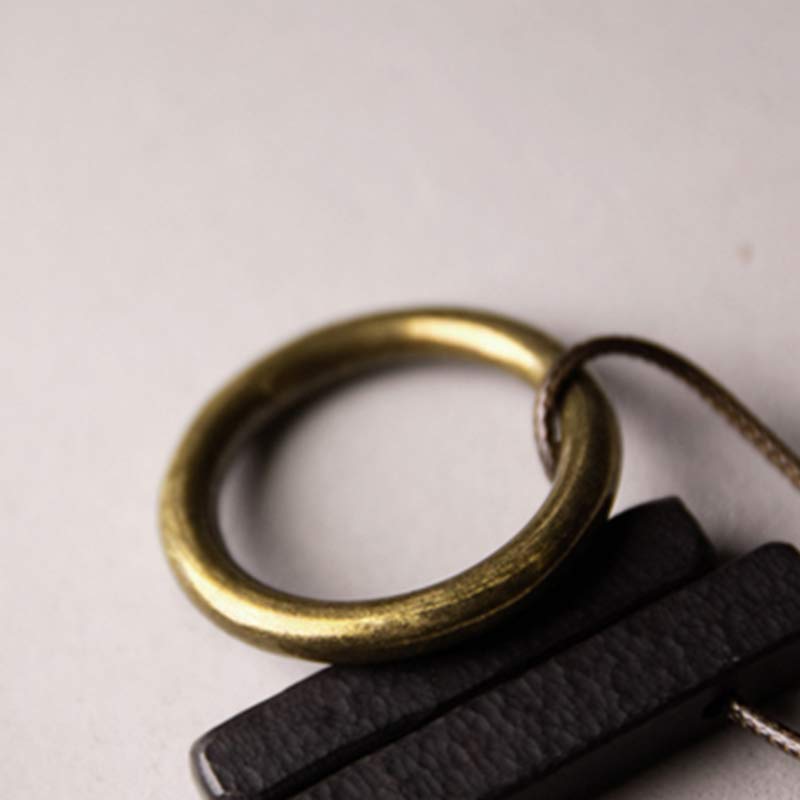 Zen-Kreis-Halskette aus Ebenholz für Erleuchtung und Ruhe