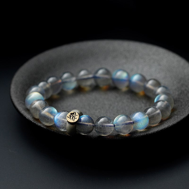 Moonstone Bracelet 8mm | 12 Chinese Zodiac Calm Love