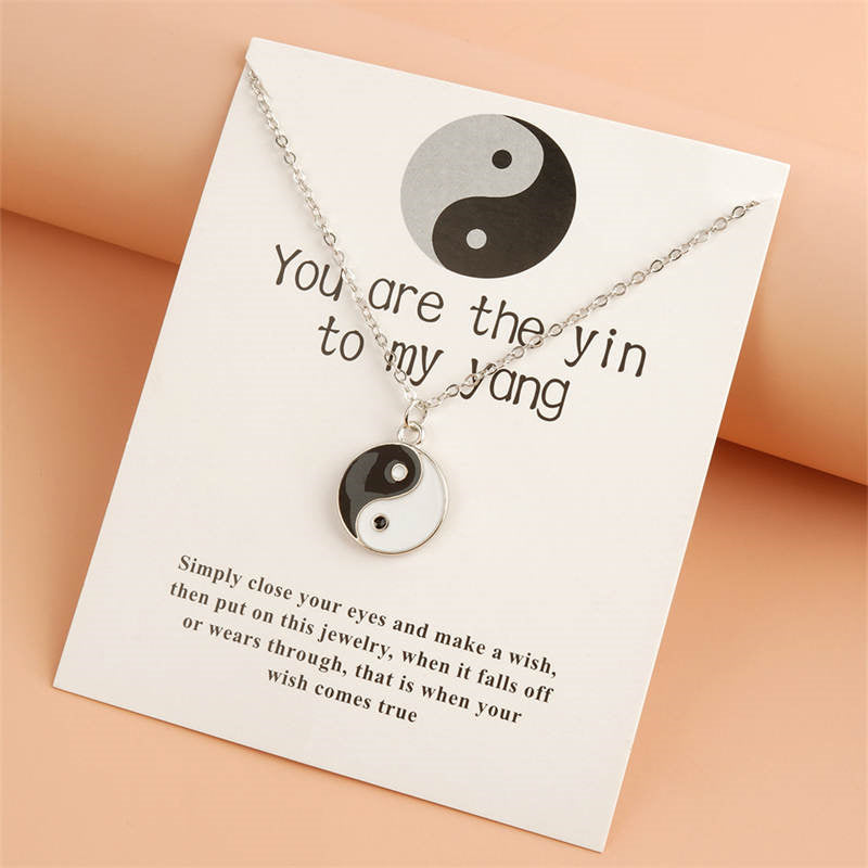 Unisex Yin Yang Necklace for Balance and Harmony Pendant
