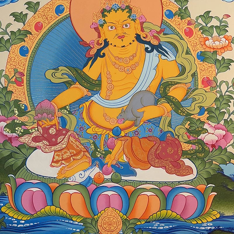 27,56 Zoll tibetische Thangka-Mandala-Wandkunst-Dekoration