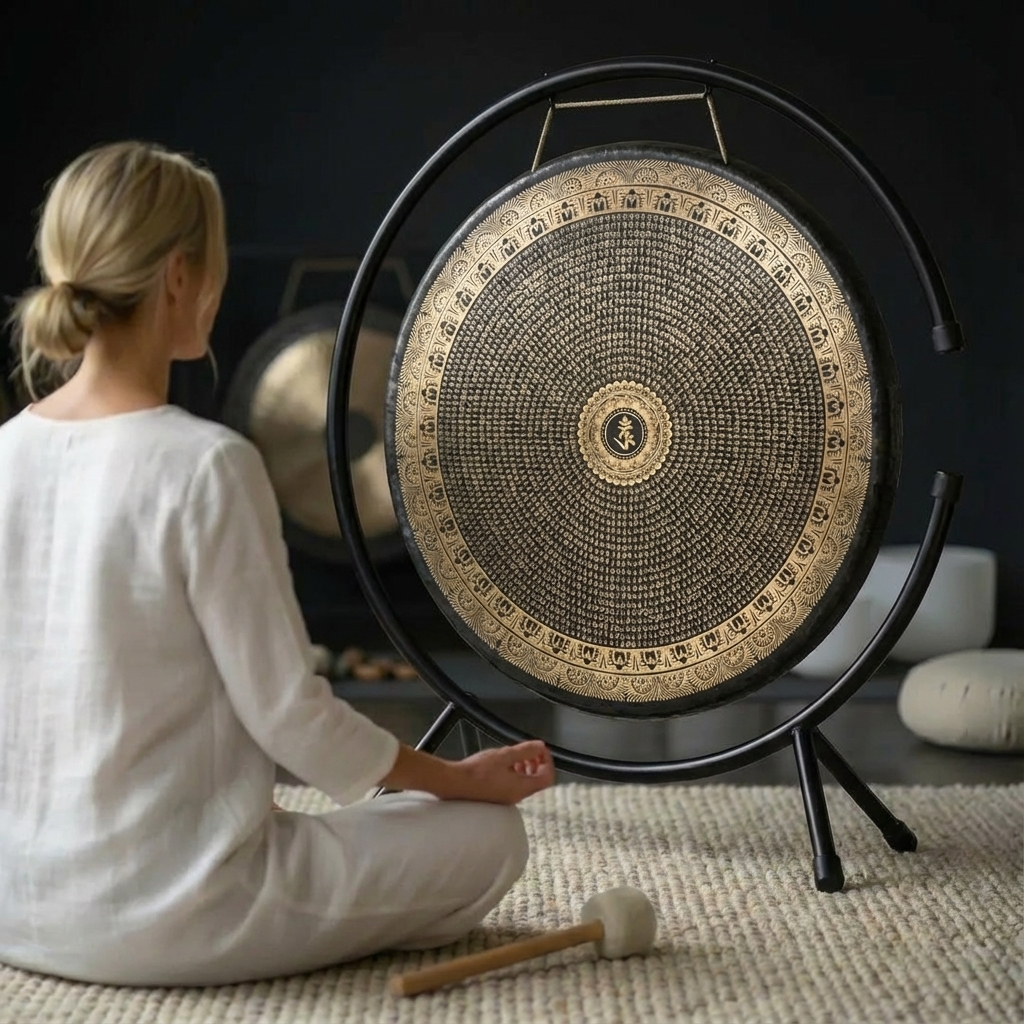 18" bis 36" altes Chau Gong-Instrument mit Mustern