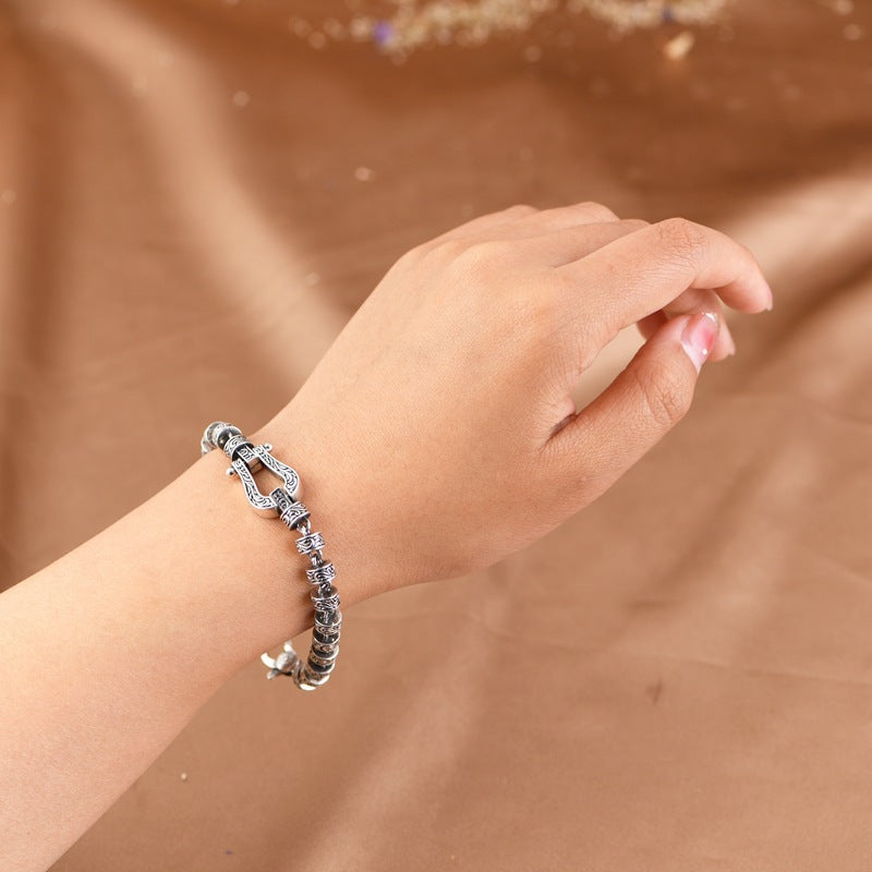 Kupfer spirituelles Armband Tang Dynastie Glück Schnalle 18cm