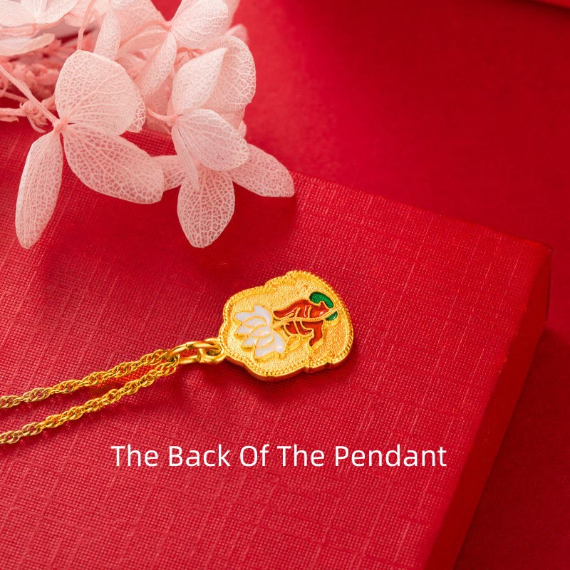 Kupferne Buddha-Halskette mit Lotus-Anhänger | Gelassenheit & Mitgefühl