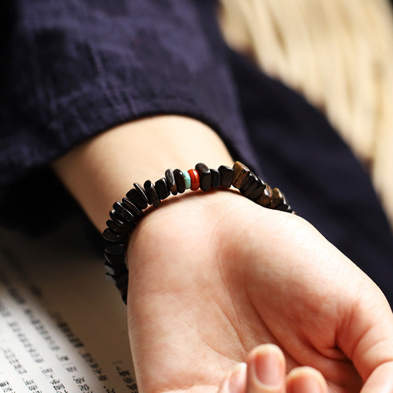 Adlerholz-Rotachat-Balance-Armband für Meditation und Frieden