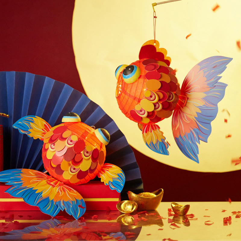 DIY Glücksbringer-Papierlaterne mit Koi-Fisch | Zen-Dekor