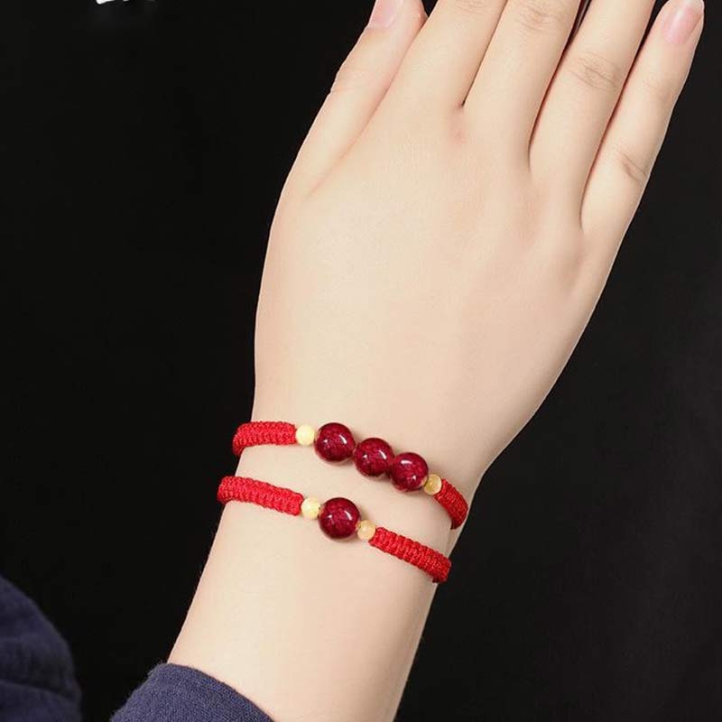 Zinnoberarmband für Kinder | Red String Blessing Schmuck