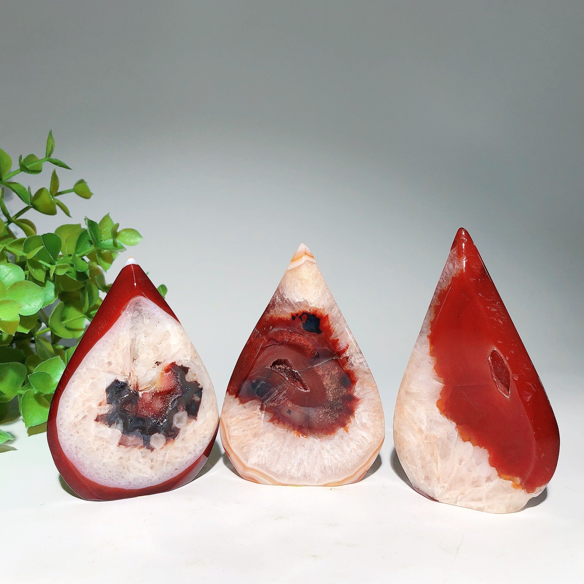 3,0"-4,2" Karneolkristall, freie Form zur Heilung