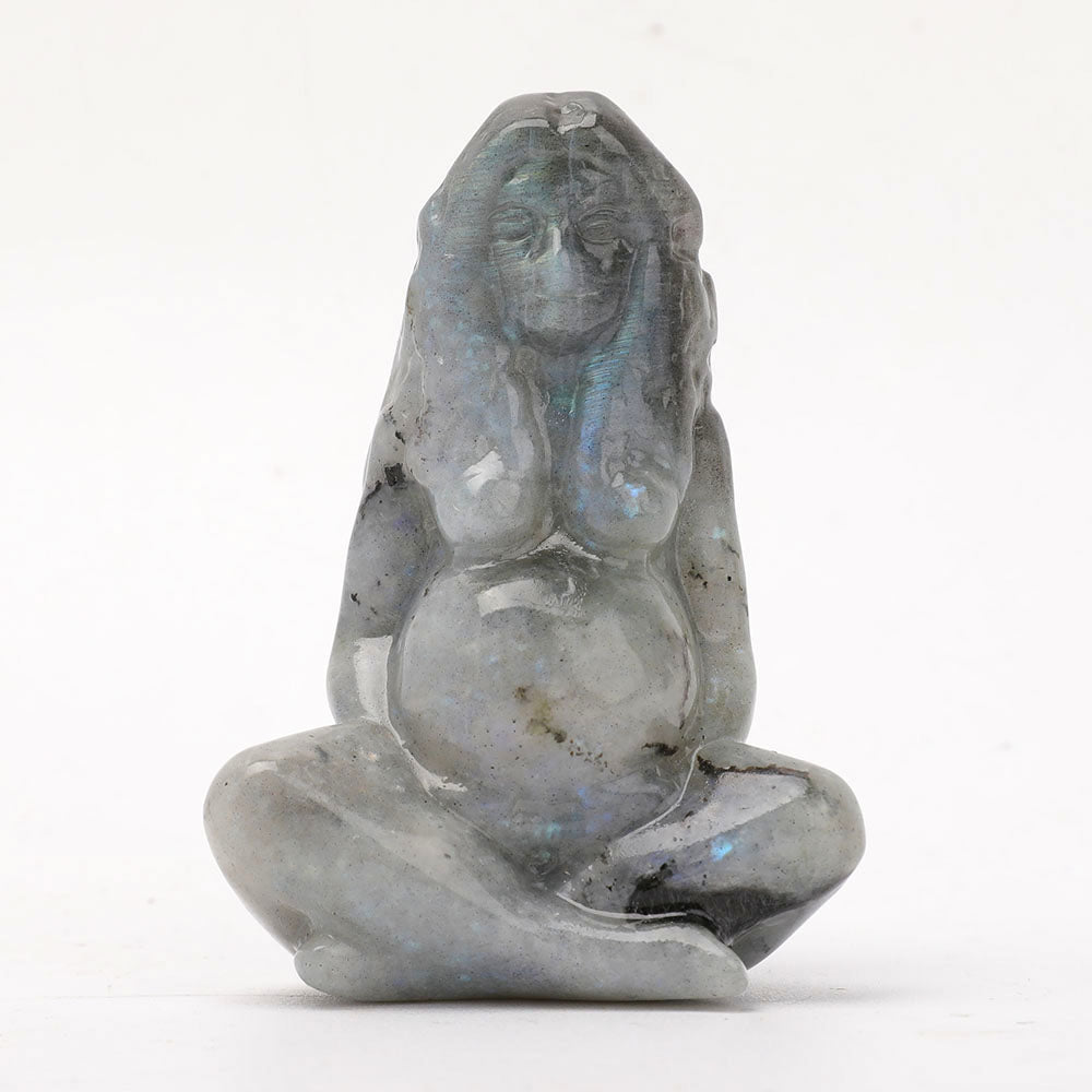 3,1" Labradorit-Kristallfigurenschnitzerei zur Heilung