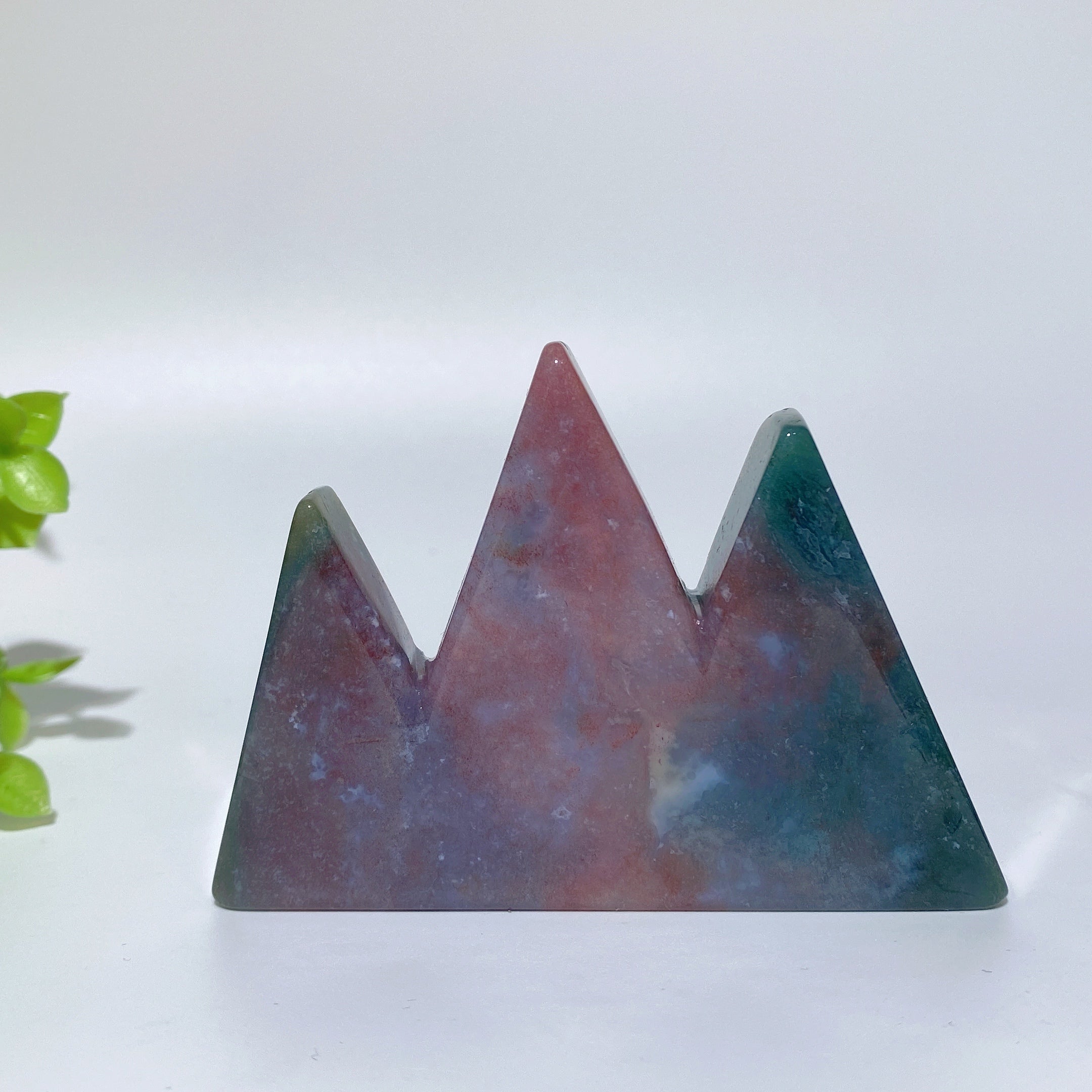 3,2 Zoll große Bergschnitzerei aus gemischten Kristallen für heilende Dekoration