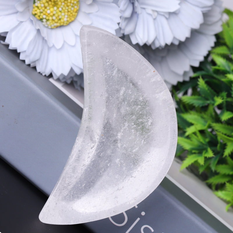 3,5" Bergkristall-Schale in Mondform zur Heilung