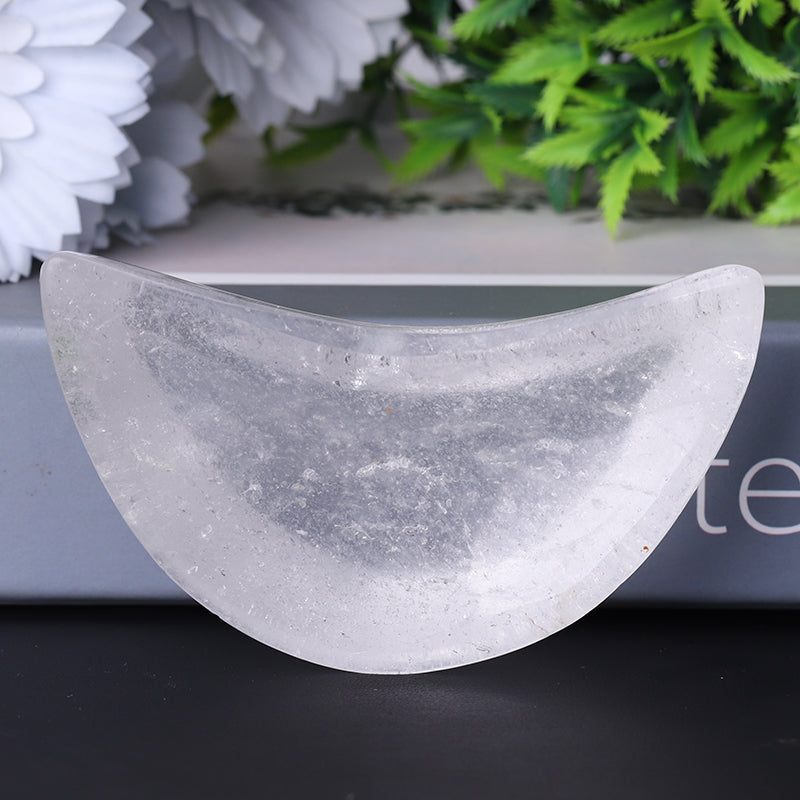 3,5" Bergkristall-Schale in Mondform zur Heilung