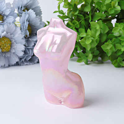 3.7 Inch Aura Angel Crystal Figurine for Healing and Meditation