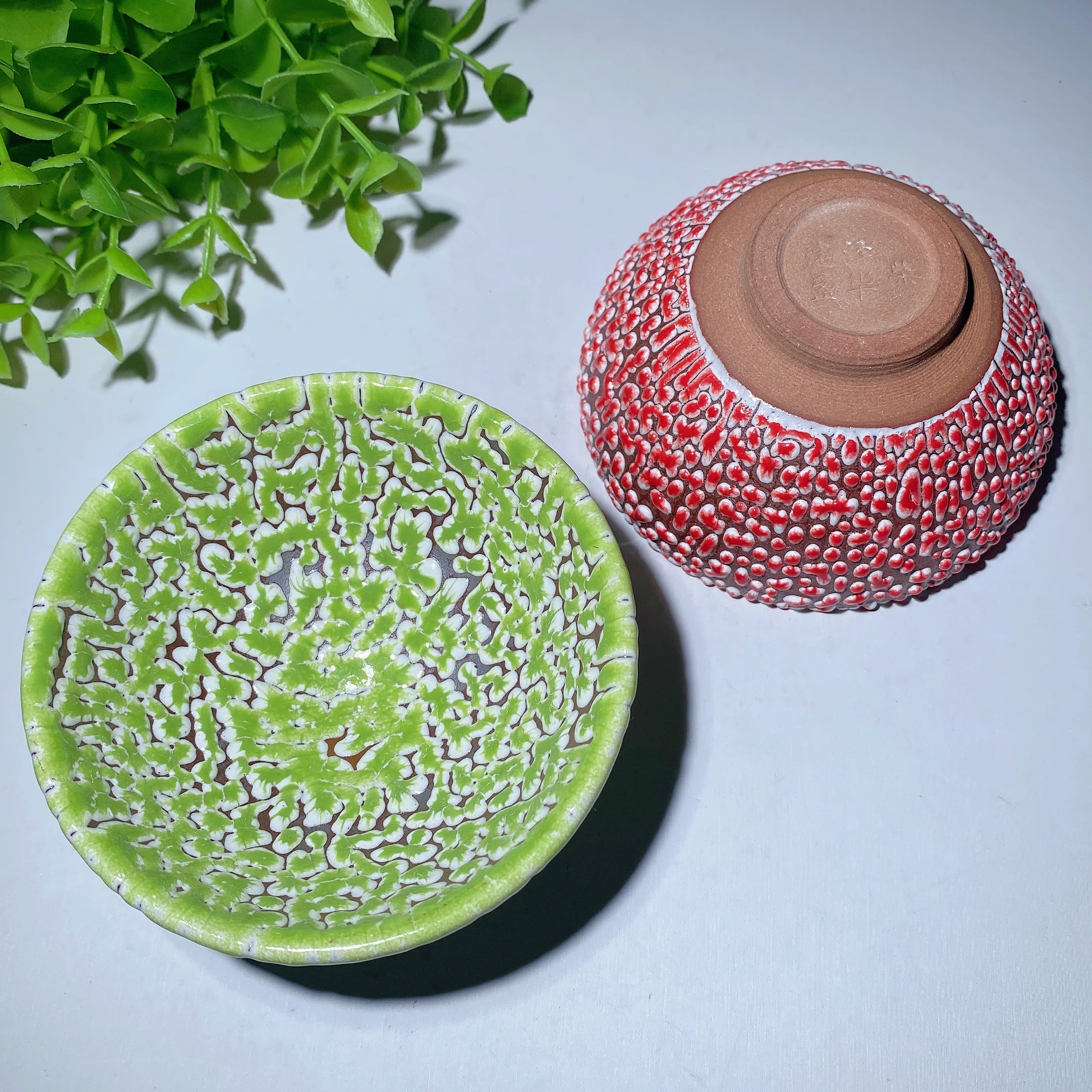 3,7 Zoll Keramiktasse Kristallheilung für Zen-Dekor