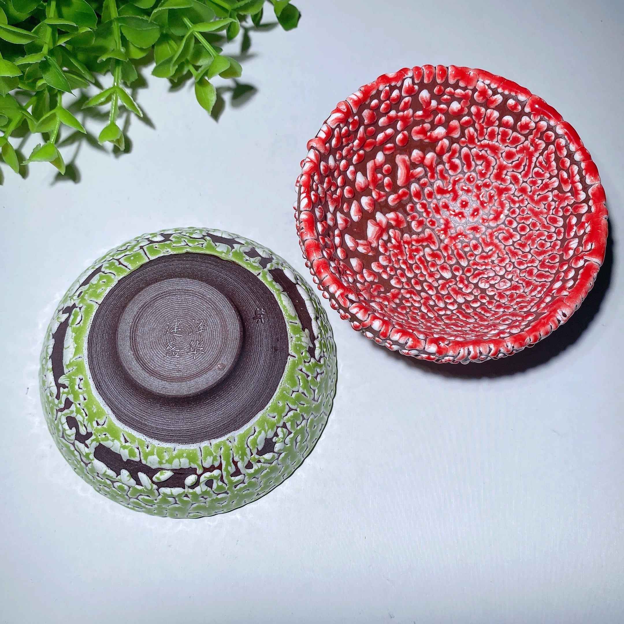 3,7 Zoll Keramiktasse Kristallheilung für Zen-Dekor