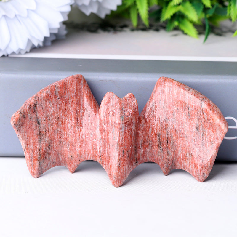 3,7 Zoll Sesamstein-Fledermaus-Kristallfigur