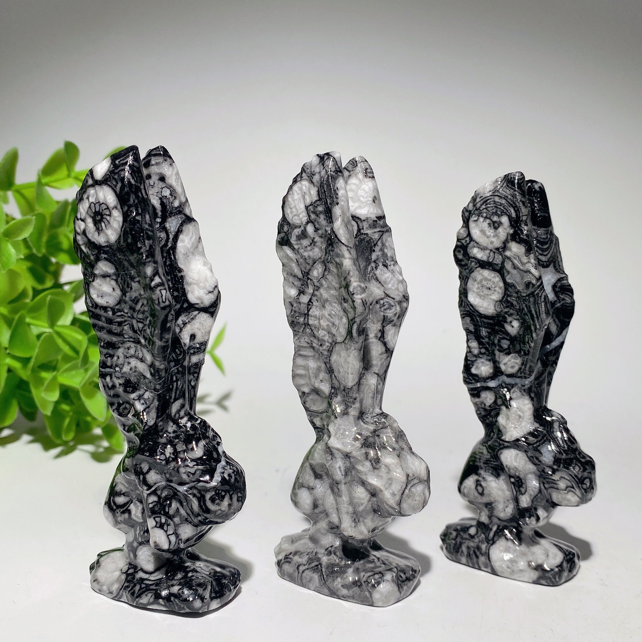 3,9 Zoll Picasso Stein Fee Kristall Figur Skulptur