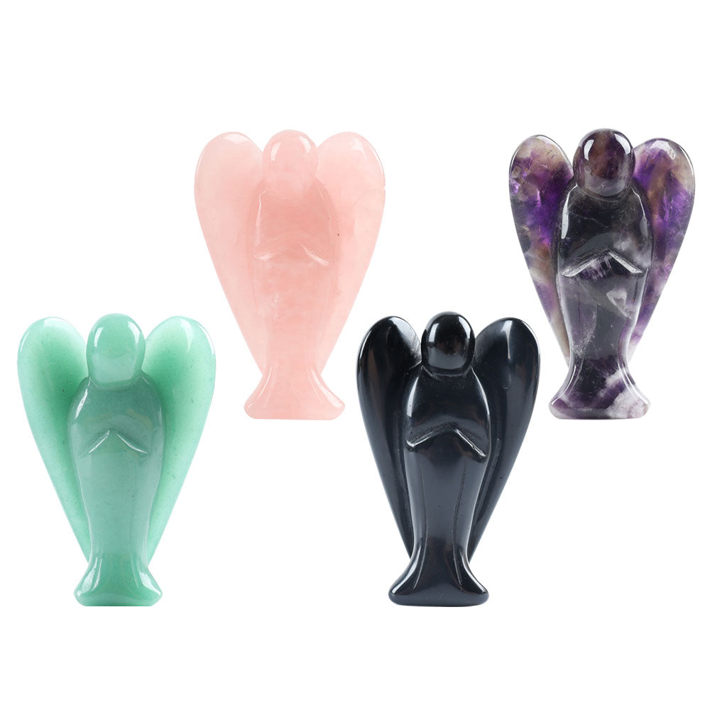 3-Zoll-Kristall-Engel-Schnitzfigur zur Heilung