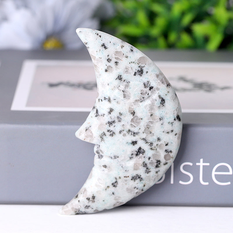 3-Zoll-Kiwi-Jaspis-Mondkristall-Figur-Schnitzerei