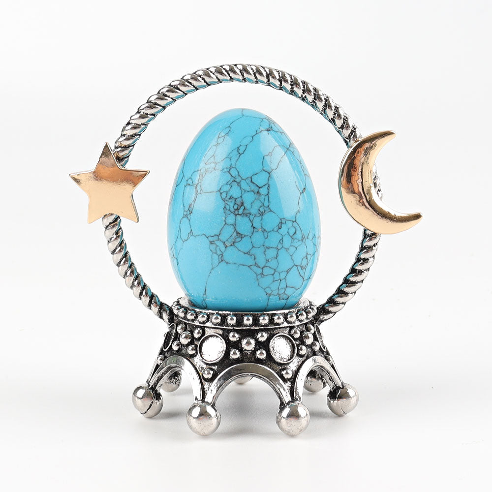 3 Zoll Metall Krone Kristall Display Ständer Mond Stern