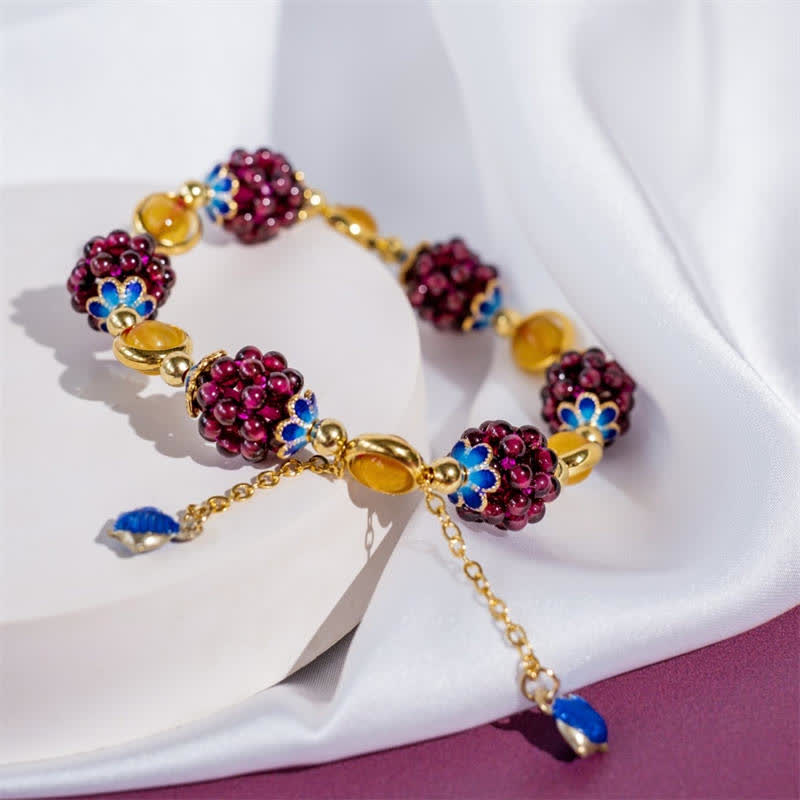 3 mm Granat & Amethyst Ruhearmband für die Heilung von Frauen