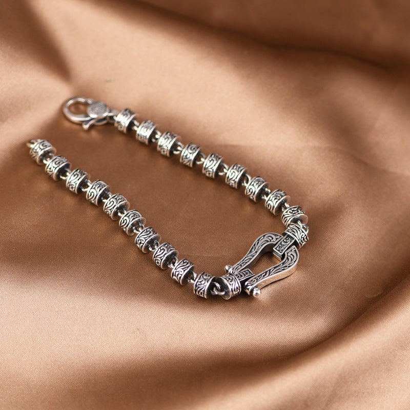 Kupfer spirituelles Armband Tang Dynastie Glück Schnalle 18cm