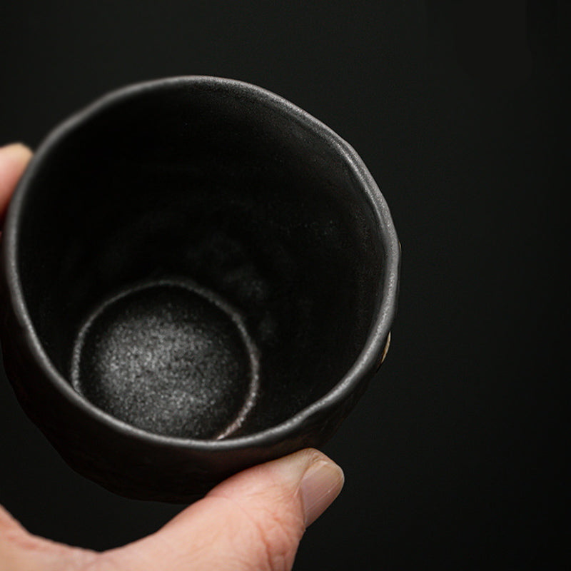 Lotusblatt-Blumen-Keramik-Kung-Fu-Teetasse, 110 ml